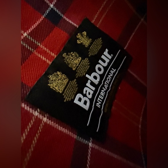 Barbour Racing Riding Biker Motorcycle Shoulder Handbag/Tote Black/White Canvas - Picture 8 of 16